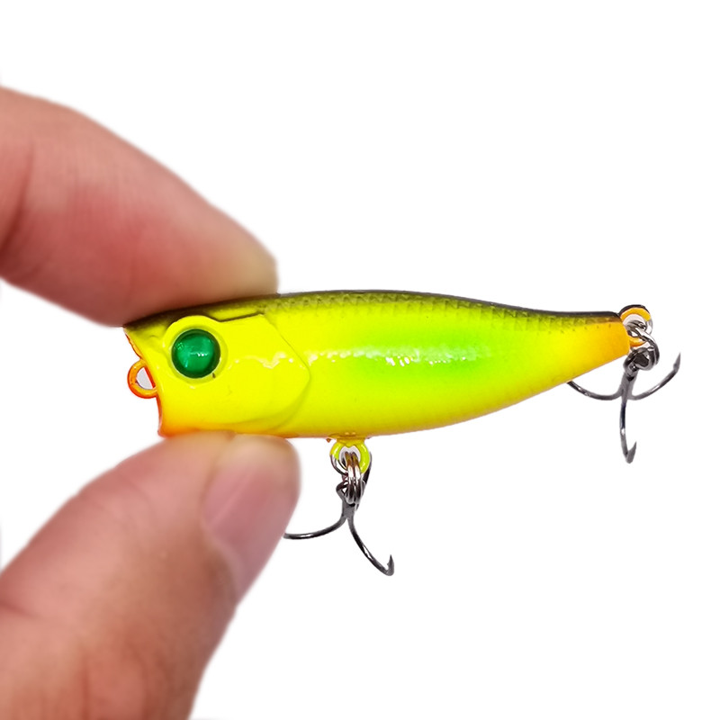 Nou 1 buc 4 cm 3,5 g mini Popper momeală dură nalucă de pescuit Crankbait Wobbler Tackle Isca Poper Floating Top Naluci pentru știucă