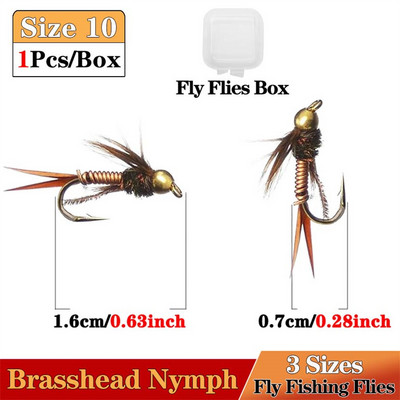 6 tk messingist helmepea kiiresti uppuv nümf Scud Fly Bug Worm Forell Fishing Lens Kunstlik putukapüügi peibutis