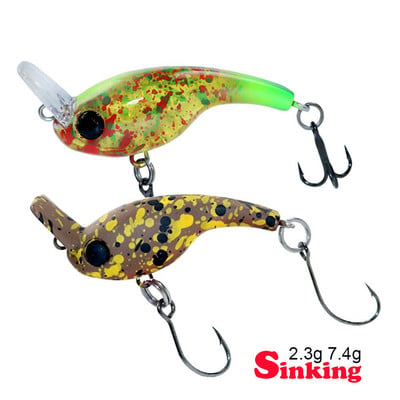 HISTOLURE Sinking Minnow 2.3g 7.4g Makšķerēšanas māneklis Foreles Crankbait Vobleris Makšķerēšanas piederumi Crank Artificial Jerkbait Hard Bait