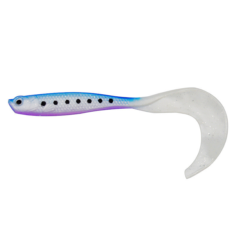 Burtă Deschisă Pește Scobit Momeală Momeală Nalucă de pescuit Verde Cozi lungi Naluci artificiale Leopard Apă dulce Apă de mare 12,5 cm/5,5 g