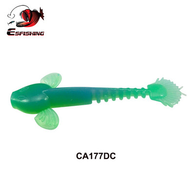 KESFISHING Uus Püügilant Worm Salamander 55mm Bass Forell Säga Pehme Silikoon Sööda Krevetid Lõhn Lisa soolad Tasuta kohaletoimetamine