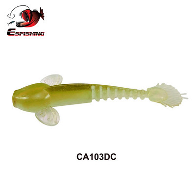 KESFISHING Uus Püügilant Worm Salamander 55mm Bass Forell Säga Pehme Silikoon Sööda Krevetid Lõhn Lisa soolad Tasuta kohaletoimetamine