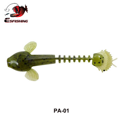 KESFISHING Uus Püügilant Worm Salamander 55mm Bass Forell Säga Pehme Silikoon Sööda Krevetid Lõhn Lisa soolad Tasuta kohaletoimetamine