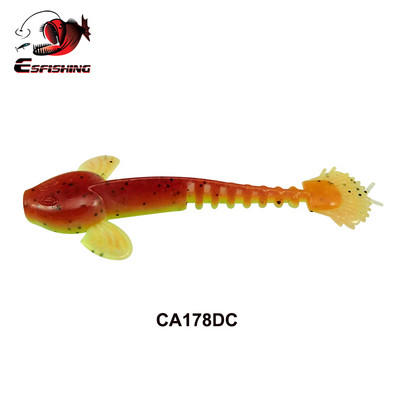 KESFISHING Uus Püügilant Worm Salamander 55mm Bass Forell Säga Pehme Silikoon Sööda Krevetid Lõhn Lisa soolad Tasuta kohaletoimetamine