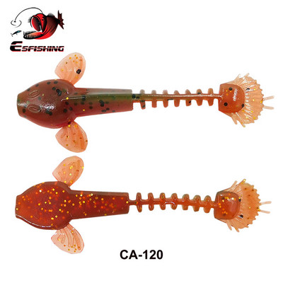 KESFISHING Uus Püügilant Worm Salamander 55mm Bass Forell Säga Pehme Silikoon Sööda Krevetid Lõhn Lisa soolad Tasuta kohaletoimetamine