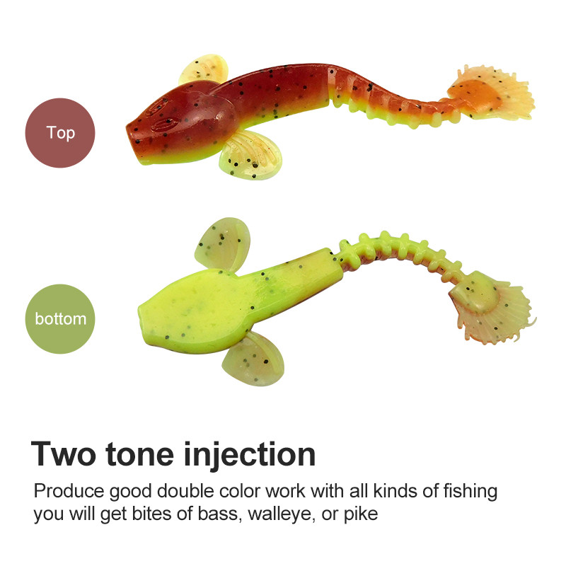 KESFISHING Uus Püügilant Worm Salamander 55mm Bass Forell Säga Pehme Silikoon Sööda Krevetid Lõhn Lisa soolad Tasuta kohaletoimetamine