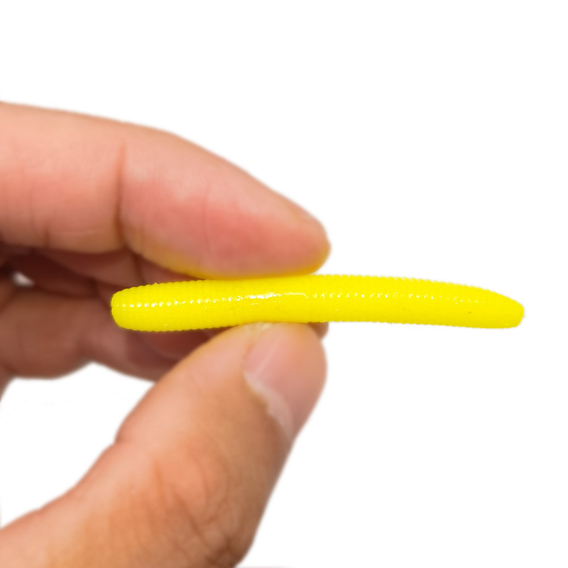 OUTKIT 20db puha horgászcsalik 5cm 1,36g mesterséges kukac csali szilikon horgászcsalik Crankbait horgász basszus kellék