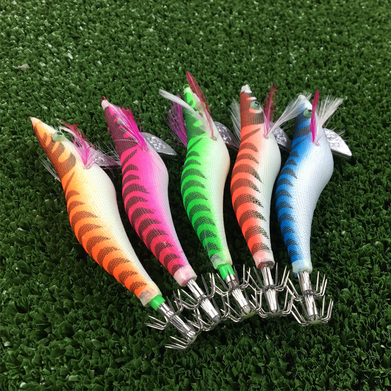 Világító tintahal horgász madarak horgas fa garnélarák csali wobbler tintahal horgász tintahal csali Turlutte tintahal 3.5#