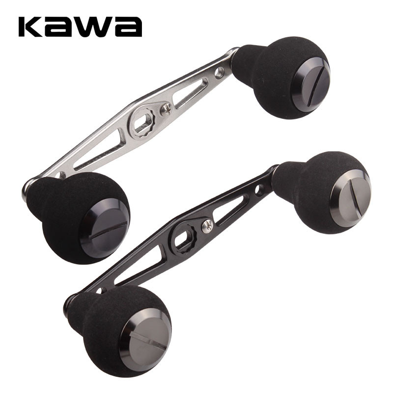 KAWA kalastusrulli käepide söödavalamise rullide jaoks, montaažiava 8x5 mm pikkus on 110 mm sulamist käepide koos Eva nupu käepideme lisatarvikuga