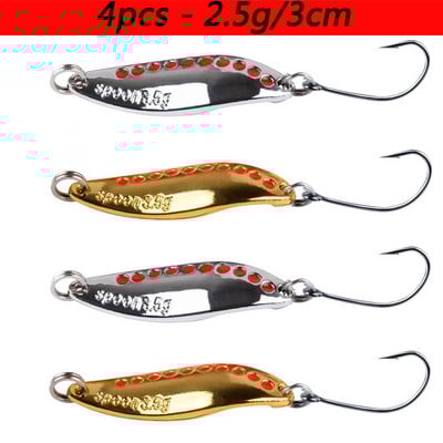 4gab Metāla Vib Dēle Spinners Karote Lures 2,5g-25g Mākslīgā ēsma Pesca makšķerēšanas māneklis āķa piederumu komplekts basa zandartam