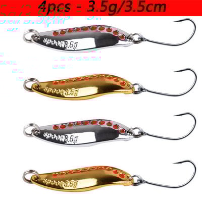 4gab Metāla Vib Dēle Spinners Karote Lures 2,5g-25g Mākslīgā ēsma Pesca makšķerēšanas māneklis āķa piederumu komplekts basa zandartam