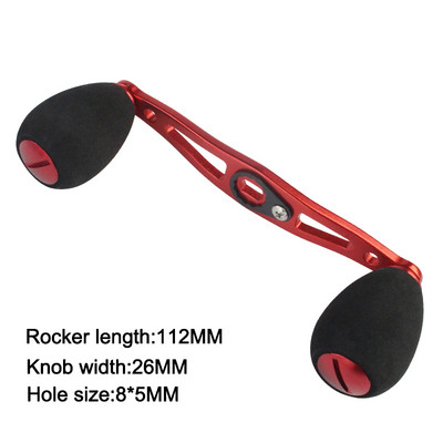 XTNIU pikkus 112 mm 8 * 5 mm auguga püügirulli käepide alumiiniumsulamist käepide ja EVA nupuga püügirulli tööriist Baitcast rullile