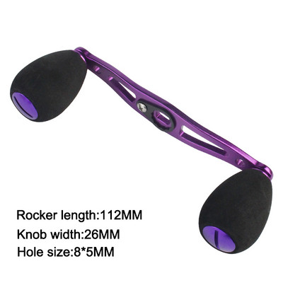 XTNIU pikkus 112 mm 8 * 5 mm auguga püügirulli käepide alumiiniumsulamist käepide ja EVA nupuga püügirulli tööriist Baitcast rullile