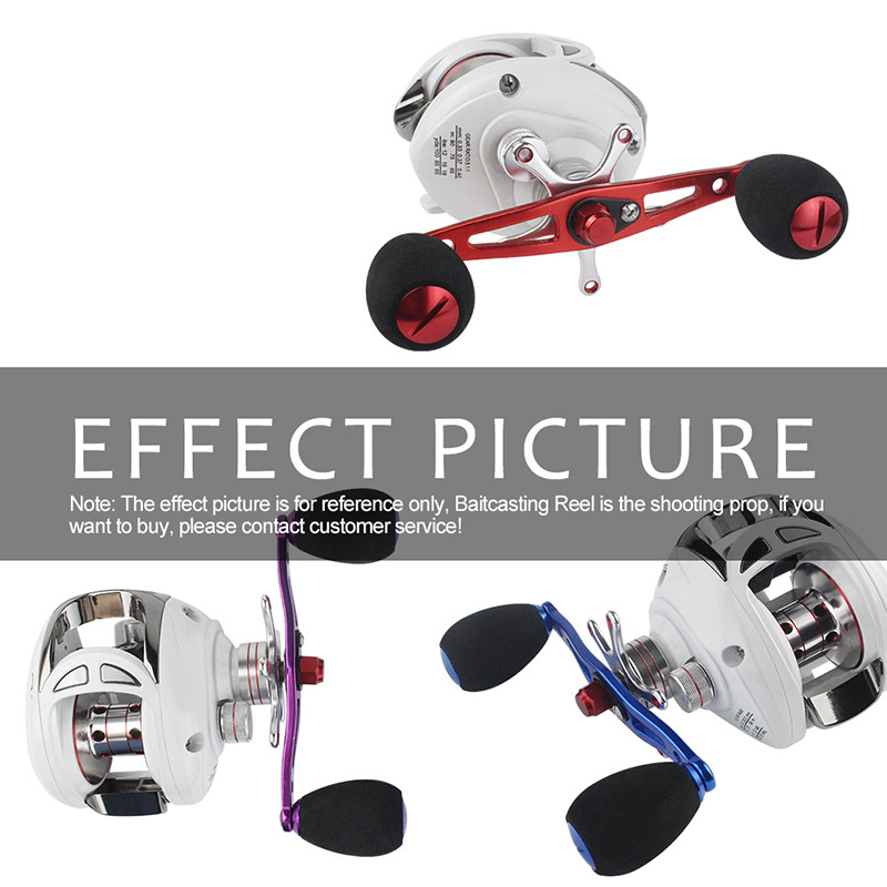 XTNIU pikkus 112 mm 8 * 5 mm auguga püügirulli käepide alumiiniumsulamist käepide ja EVA nupuga püügirulli tööriist Baitcast rullile