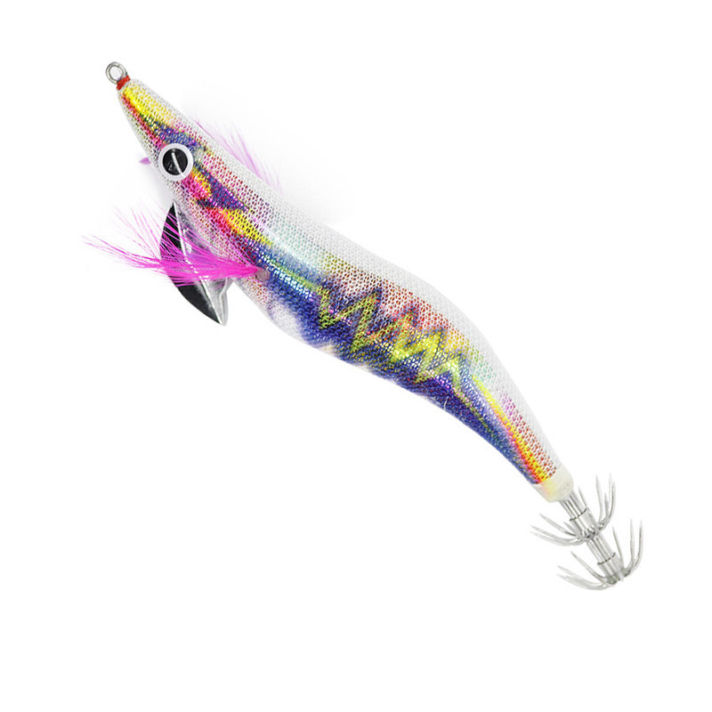 1 buc. Nalucă de calamar Creveți 3,5 # 20g Naluci de lemn Nalucă de caracatiță luminoasă Ochi 3D Sepie Momeală artificială jigging momeală de pescuit