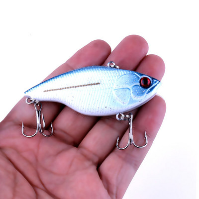 HENGJIA 1tk 7,5cm 18,6g Hard VIB kalapüügi landid Uppuvad Crankbait kalastustarbed sukeldumispööratav Jig Wobbler Lant