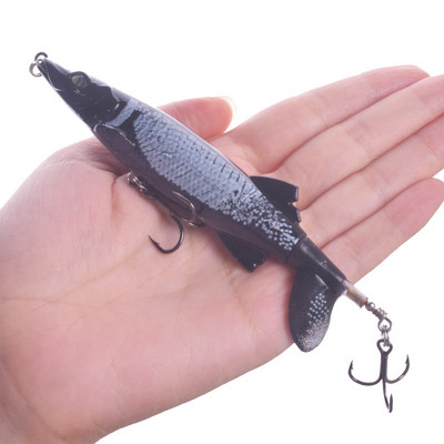 Proleurre Whopper Popper kalapüügi landid 13cm 16,5g kõva sööt Pehme pöörlev saba Topwater plopper Kvaliteetsed ujuvad voblerid