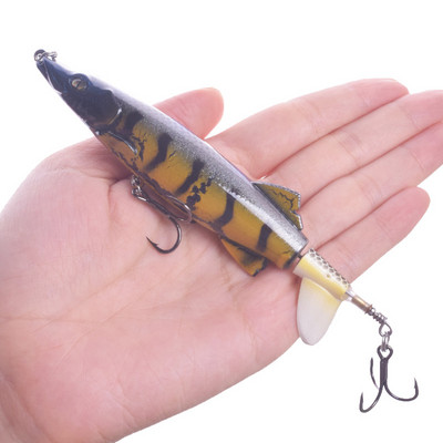 Proleurre Whopper Popper kalapüügi landid 13cm 16,5g kõva sööt Pehme pöörlev saba Topwater plopper Kvaliteetsed ujuvad voblerid