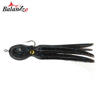 Balanzze Октопод Мека примамка 20g 22g 23g Squid Jig Bait за соленоводен риболов Светещ октопод Swimbait Изкуствена силиконова примамка