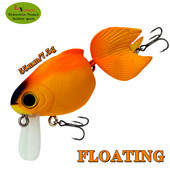 Uus Goldfish ujuv kalapüügi peibutis vänt 55 mm 7,5 g magevee bass, väntsööt, pind, kunstlik kõva sööt Vooblerid Wake sööt