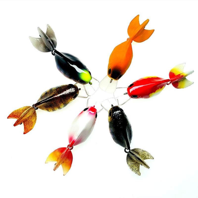 Uus Goldfish ujuv kalapüügi peibutis vänt 55 mm 7,5 g magevee bass, väntsööt, pind, kunstlik kõva sööt Vooblerid Wake sööt