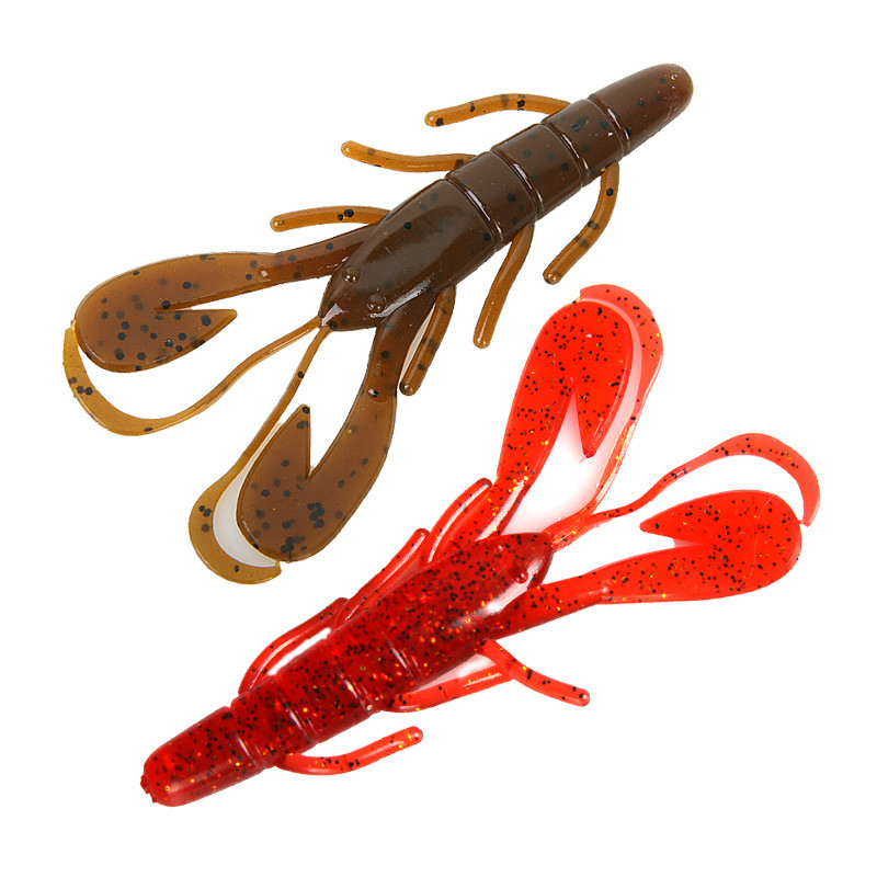 ARDEA Lures Vibe Craw Fish Baits 90mm6g 6tk Silicone Worms Crawfish Soft Bait Plastic Creature Creature Creature Bass Ahvena kalastustarbed
