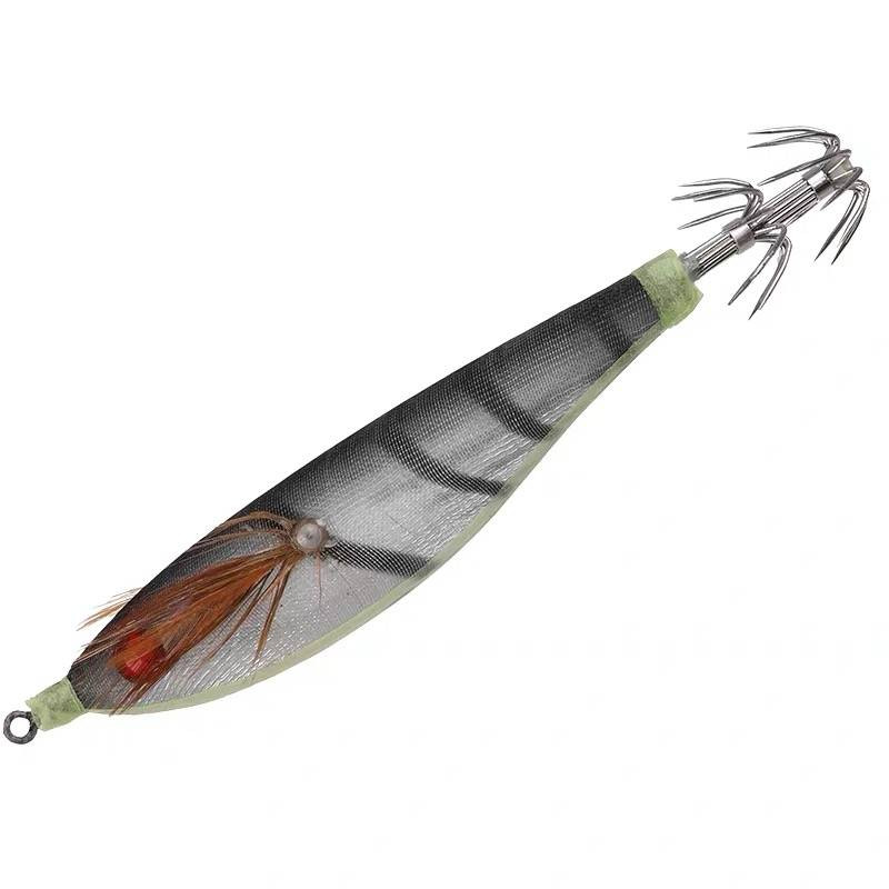 1 tk 80 mm/10g kalapüügilant kalmaari konks helendavad voblerid rakised kaheksajalg seepia puidust krevettide kõvad söödad