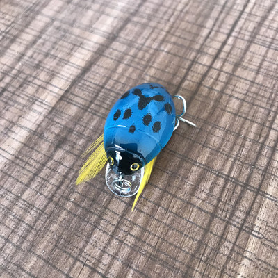 1 db 3,8 cm 4,1 g mesterséges katica horgászcsali kabóca bogár rovar wobbler horgászcsalik Topwater sügérhez horgászfelszerelés