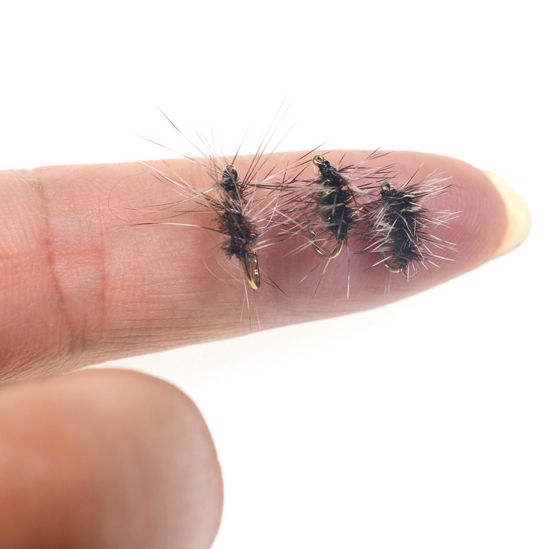 Wifreo 6 DB Griffith`s Gnat Midge Fly Dry Fly Trout Fly Fishing Fly Csali Méret 14 16 18 20