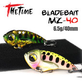 THETIME 2022 Νέο MZ40 Metal VIB Ratlin Spoon Lure 40mm 6,5g Blade Jig Bait Vibrators Cicada For Pike Perch Crappie Bass Fishing