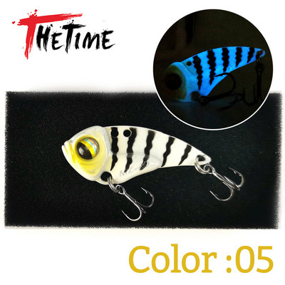 THETIME 2022 Νέο MZ40 Metal VIB Ratlin Spoon Lure 40mm 6,5g Blade Jig Bait Vibrators Cicada For Pike Perch Crappie Bass Fishing