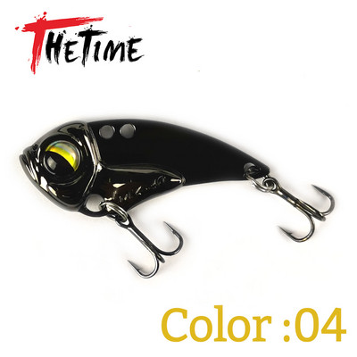 THETIME 2022 Νέο MZ40 Metal VIB Ratlin Spoon Lure 40mm 6,5g Blade Jig Bait Vibrators Cicada For Pike Perch Crappie Bass Fishing