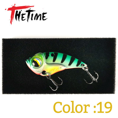 THETIME 2022 Νέο MZ40 Metal VIB Ratlin Spoon Lure 40mm 6,5g Blade Jig Bait Vibrators Cicada For Pike Perch Crappie Bass Fishing