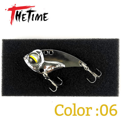 THETIME 2022 Νέο MZ40 Metal VIB Ratlin Spoon Lure 40mm 6,5g Blade Jig Bait Vibrators Cicada For Pike Perch Crappie Bass Fishing