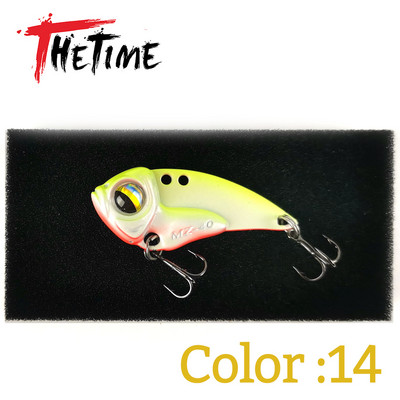 THETIME 2022 Νέο MZ40 Metal VIB Ratlin Spoon Lure 40mm 6,5g Blade Jig Bait Vibrators Cicada For Pike Perch Crappie Bass Fishing