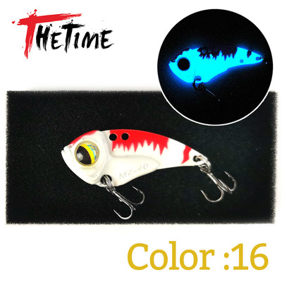 THETIME 2022 Νέο MZ40 Metal VIB Ratlin Spoon Lure 40mm 6,5g Blade Jig Bait Vibrators Cicada For Pike Perch Crappie Bass Fishing