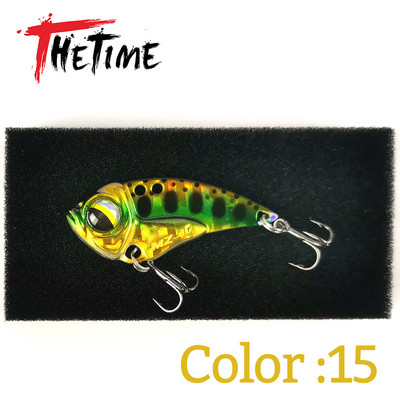 THETIME 2022 Νέο MZ40 Metal VIB Ratlin Spoon Lure 40mm 6,5g Blade Jig Bait Vibrators Cicada For Pike Perch Crappie Bass Fishing