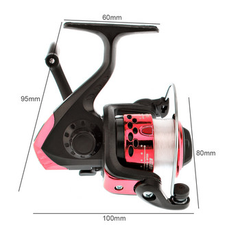 High Speed Gear Ratio 5,2:1 Spinning Small Fishing Roels with 50M Fishing Line 3 Colors Προαιρετικά