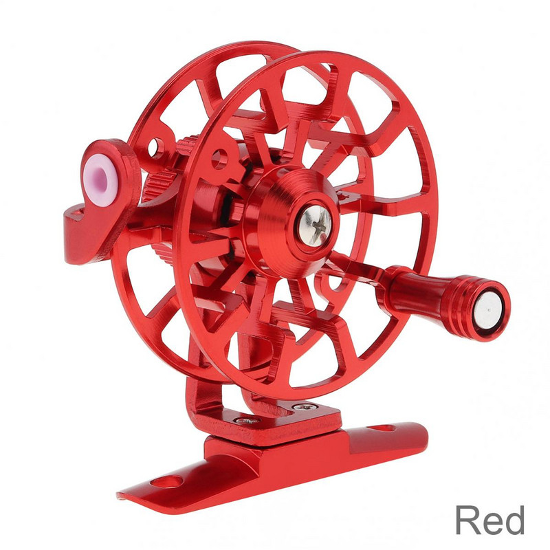 Teljes alumínium ötvözetből készült jéghorgász orsók, ultrakönnyű, korábbi téli üreges drótkupa, légy horgászfelszerelés pontyokhoz