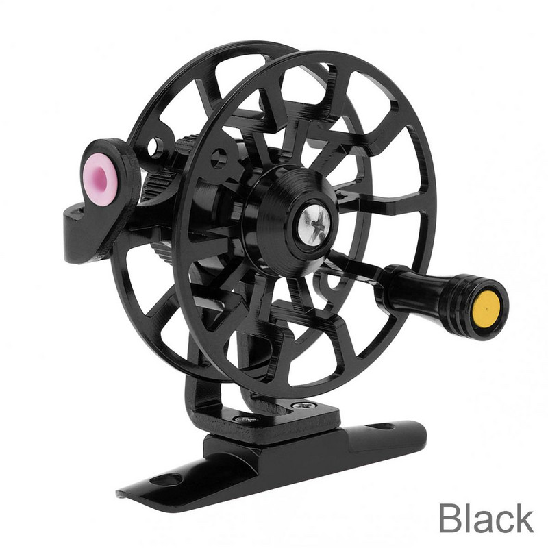 Teljes alumínium ötvözetből készült jéghorgász orsók, ultrakönnyű, korábbi téli üreges drótkupa, légy horgászfelszerelés pontyokhoz