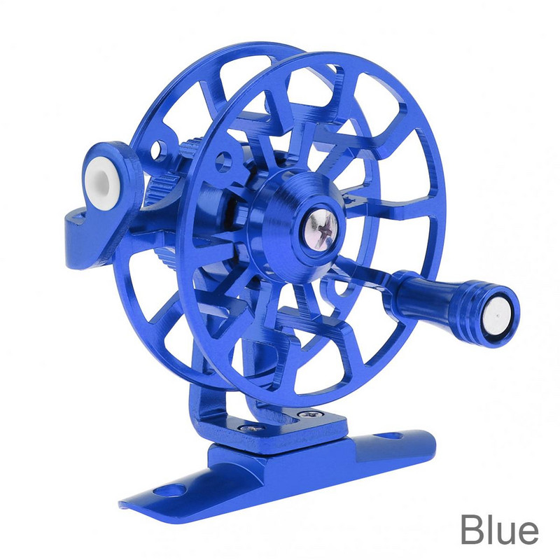 Teljes alumínium ötvözetből készült jéghorgász orsók, ultrakönnyű, korábbi téli üreges drótkupa, légy horgászfelszerelés pontyokhoz