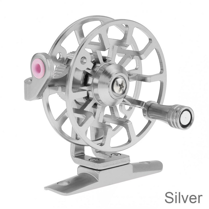 Teljes alumínium ötvözetből készült jéghorgász orsók, ultrakönnyű, korábbi téli üreges drótkupa, légy horgászfelszerelés pontyokhoz