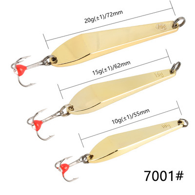WPE jääpüügi lant 1tk 5g/10g/15g/20g kõva püügilant kolmikkonks 8#/10#/12# metallist lusikas landi tasakaalustajad vobler Pesca