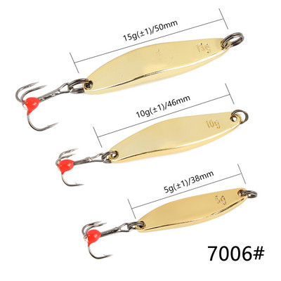 WPE jääpüügi lant 1tk 5g/10g/15g/20g kõva püügilant kolmikkonks 8#/10#/12# metallist lusikas landi tasakaalustajad vobler Pesca