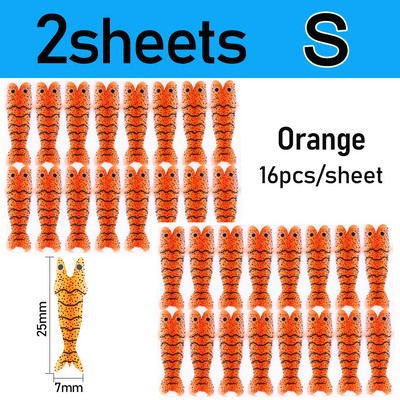 Vampfly 2/4 lap Realisztikus garnélarák bőr vékony fóliacsomagolás garnéla scud nimfa hátlap horgászcsali csali légykötő anyag