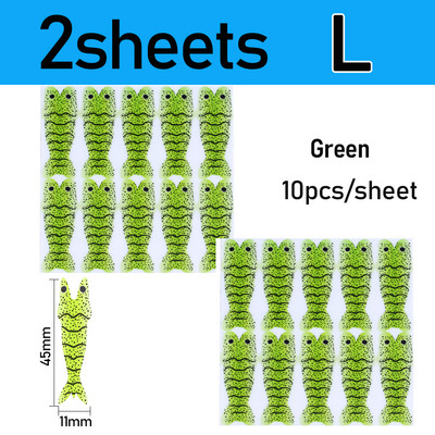 Vampfly 2/4 lap Realisztikus garnélarák bőr vékony fóliacsomagolás garnéla scud nimfa hátlap horgászcsali csali légykötő anyag