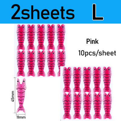 Vampfly 2/4 lap Realisztikus garnélarák bőr vékony fóliacsomagolás garnéla scud nimfa hátlap horgászcsali csali légykötő anyag