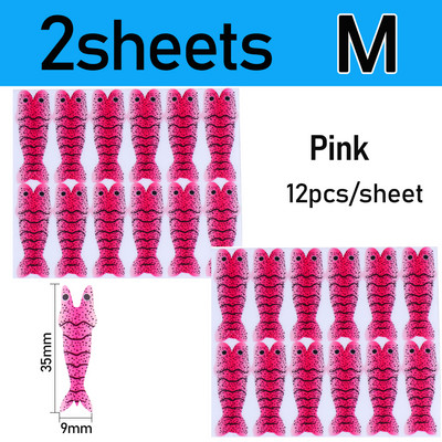 Vampfly 2/4 lap Realisztikus garnélarák bőr vékony fóliacsomagolás garnéla scud nimfa hátlap horgászcsali csali légykötő anyag