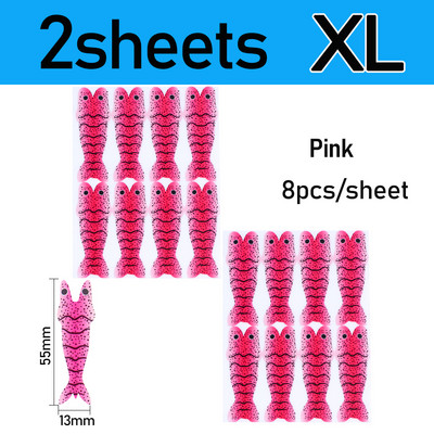 Vampfly 2/4 lap Realisztikus garnélarák bőr vékony fóliacsomagolás garnéla scud nimfa hátlap horgászcsali csali légykötő anyag