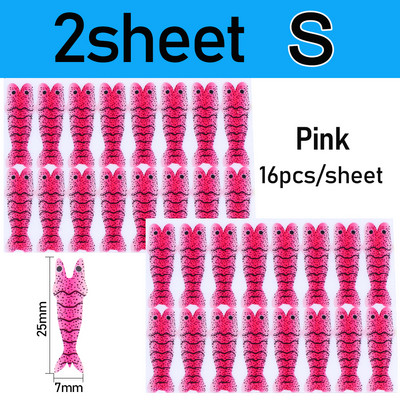 Vampfly 2/4 lap Realisztikus garnélarák bőr vékony fóliacsomagolás garnéla scud nimfa hátlap horgászcsali csali légykötő anyag